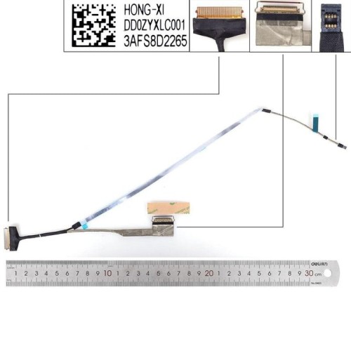 Cable lcd led acer a715 51g a715 76 30pin 0.5 50.qgcn7.006 dd0zyxlc001