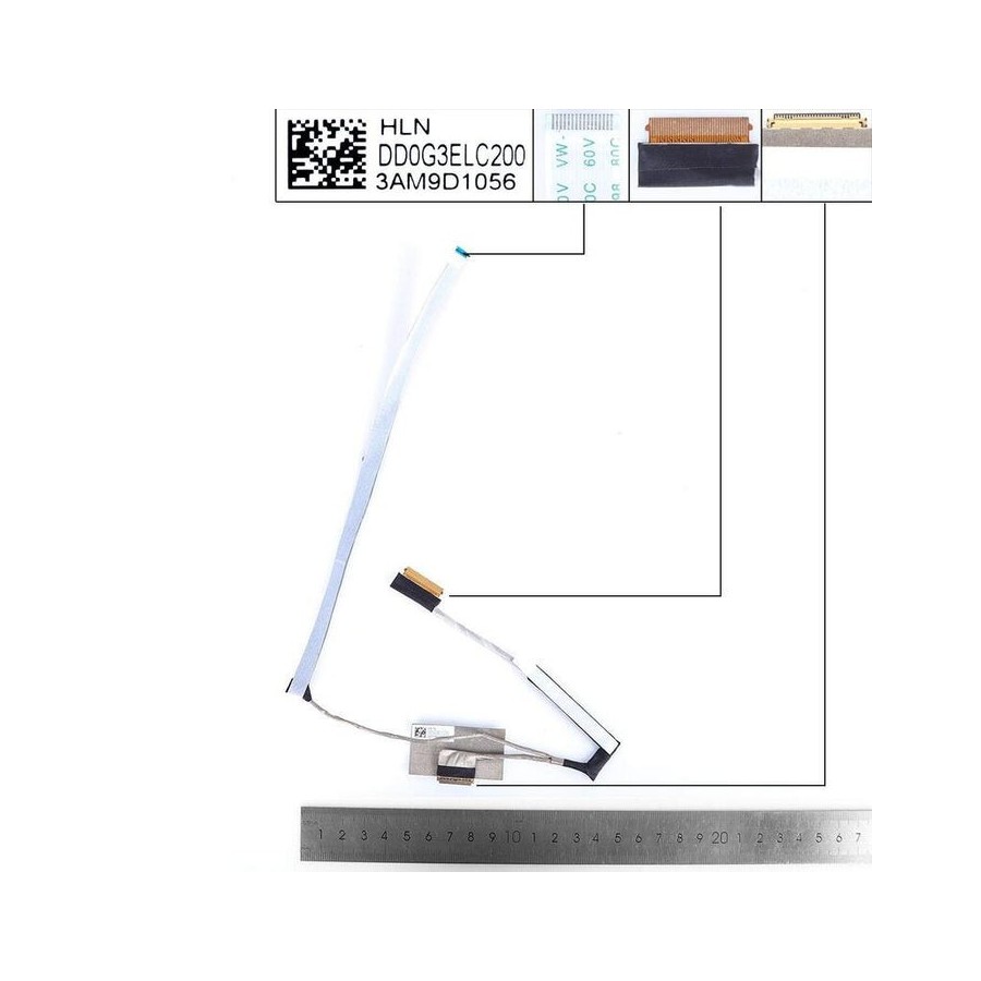 Cable lcd led hp tpn q236 q238 15 ek 15 en 30pin 0.5 dd0g3elc200