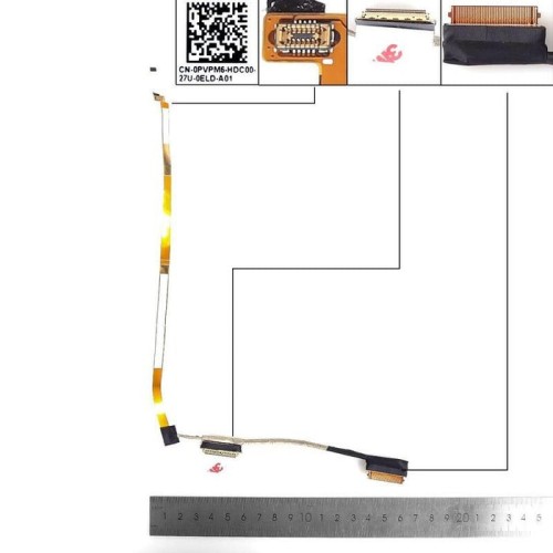 Cable lcd led dell inspiron 3520 3521 3525 40pin. 0pvpm6 dc020040f00