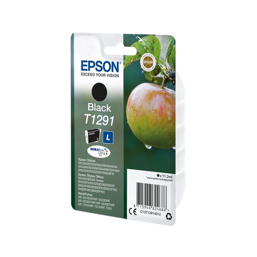 Tinta original epson t1291 tamaño l negro