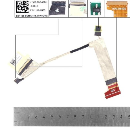 Cable lcd led lenovo s7 15arh5 15imh5 y750s y9000x r9000x 2021 40pin0.5 1109 05495