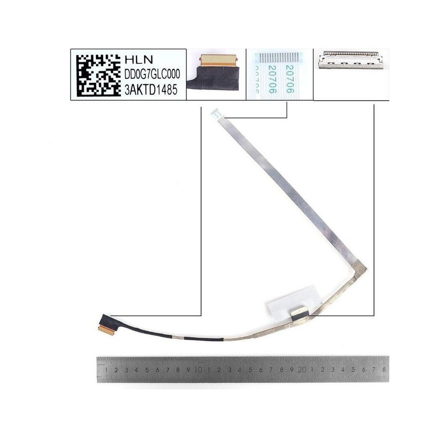 Cable lcd led hp 14 dv tpn q244 14 ec 30pin 0.5 dd0g7glc000 dd0g7glc010