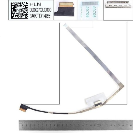 Cable lcd led hp 14 dv tpn q244 14 ec 30pin 0.5 dd0g7glc000 dd0g7glc010