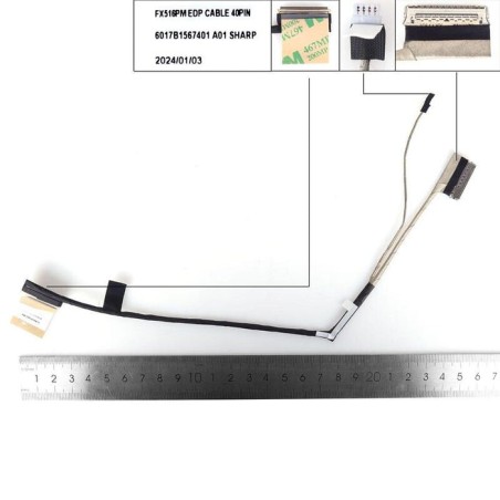 Cable lcd led asus air2021 fx516p pm pr tuf516 40pin 0.5 6017b1567401