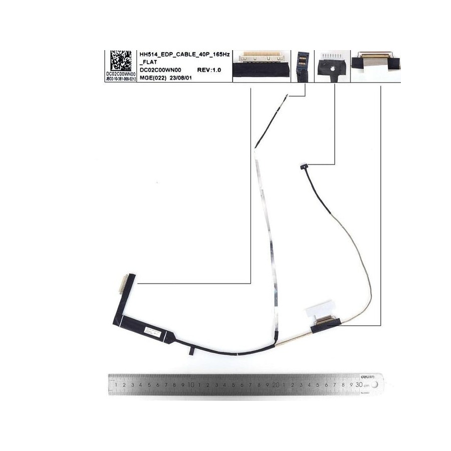 Cable lcd led acer an515 58 an515 46 an515 55 165hz 40pin0.5 dc02c00wn00 50. qfjn2. 007