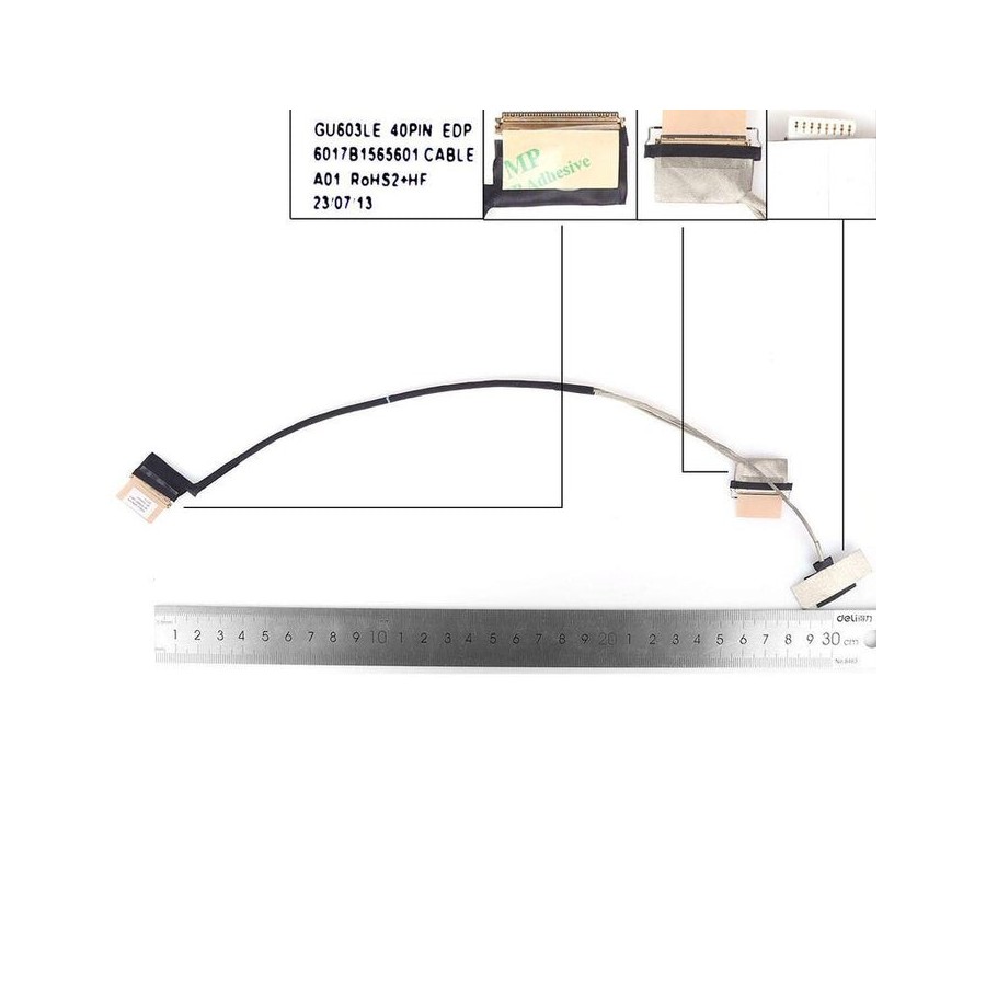 Cable lcd led asus rog 16 gu603le gu60 4k gu603zw 40pin 6017b1565601 6017b1715701