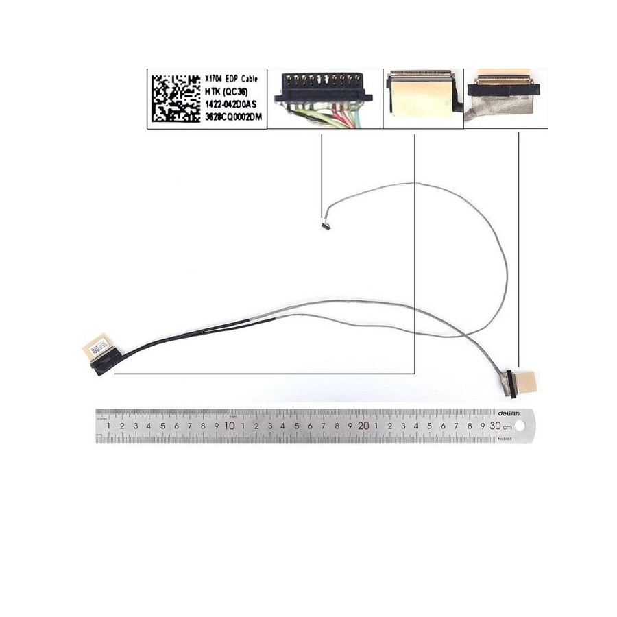 Cable lcd led asus vivobook x1704 f1704za 30pin0.5 1422 042d0as
