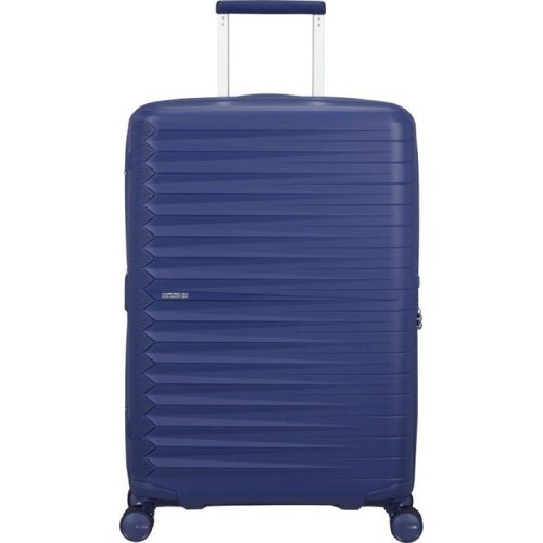Maleta mediana american tourister fastforward spinner expansible 68cm 68x46x30cm 4 ruedas púrpura anochecer