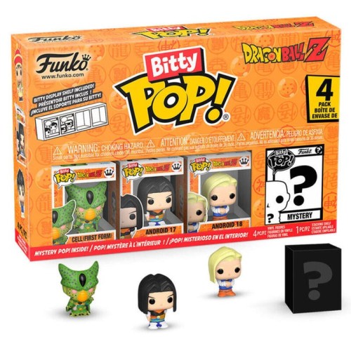 Blister 4 figuras bitty pop dragon ball z frieza