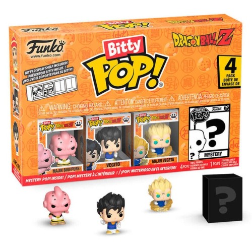 Blister 4 figuras bitty pop dragon ball z gohan