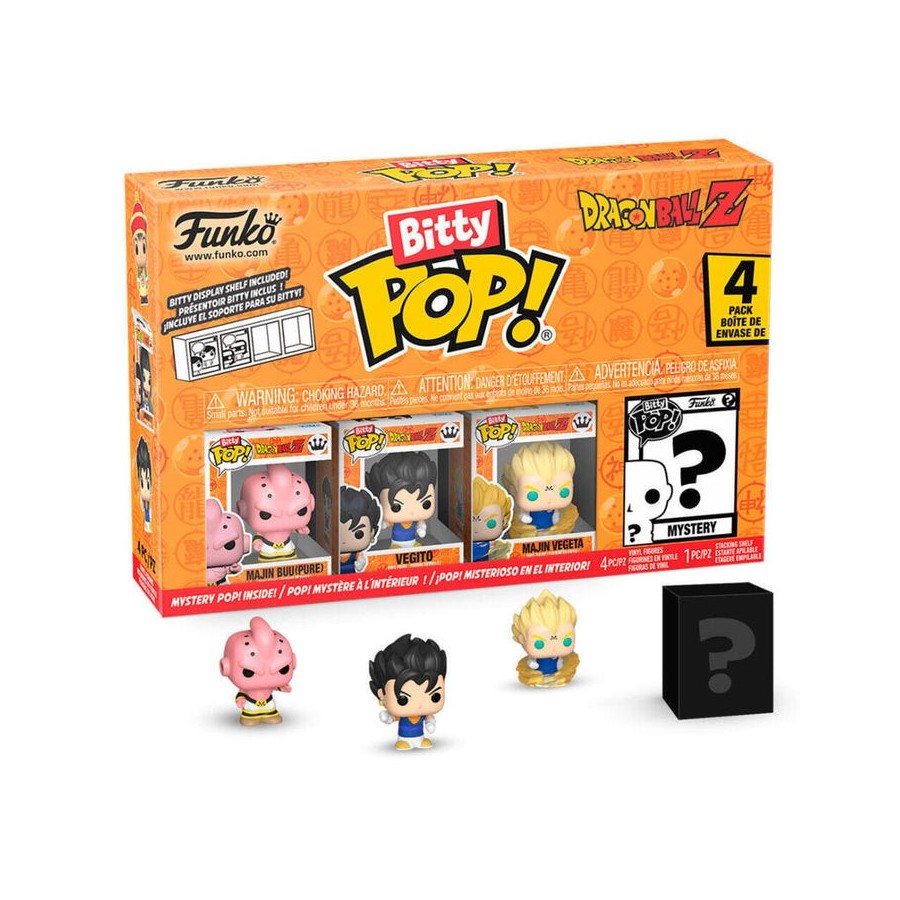 Blister 4 figuras bitty pop dragon ball z gohan