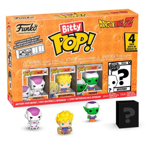 Blister 4 figuras bitty pop dragon ball z kid buu