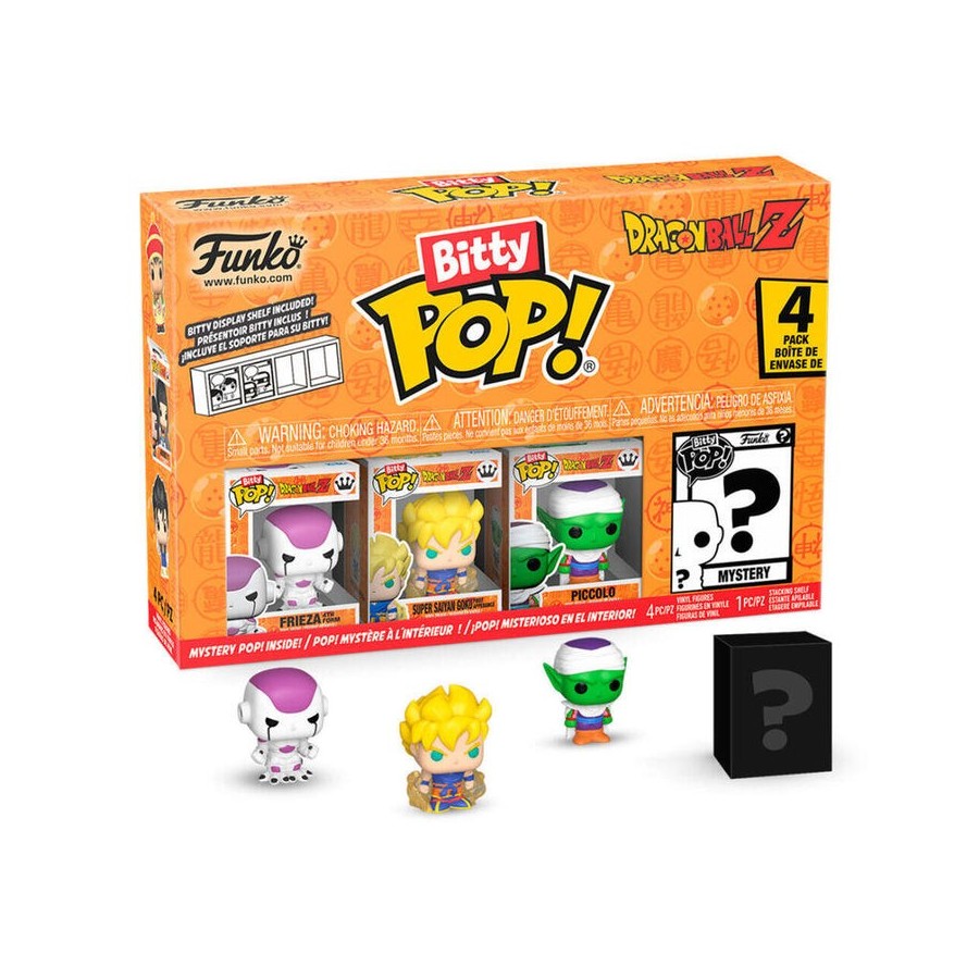 Blister 4 figuras bitty pop dragon ball z kid buu