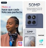 Motorola edge 60 fusion (6.67") sim doble android 15 5g usb tipo c 8 gb 256 gb 5200 mah gris