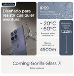 Motorola edge 60 fusion (6.67") sim doble android 15 5g usb tipo c 8 gb 256 gb 5200 mah gris