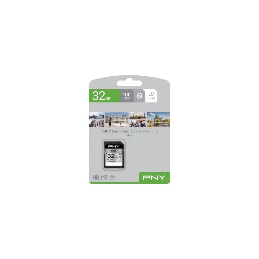 Card pny elite - flash-speicherkarte - 32 gb - uhs-i u1   class10