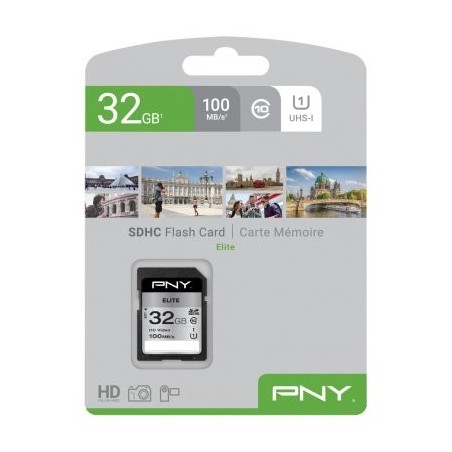 Card pny elite - flash-speicherkarte - 32 gb - uhs-i u1   class10