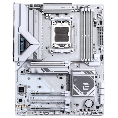 Placa base gigabyte b850 eagle wf7 ice blanco/plateado