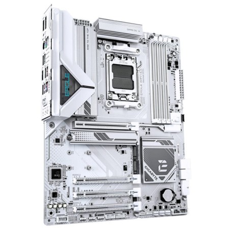 Placa base gigabyte b850 eagle wf7 ice blanco/plateado