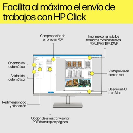 Impresora hp designjet multifunción postscript t2600 36 pulgadas