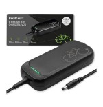Cargador para bicicleta eléctrica scooter 36v 42v 2a 5.52.1 impermeable + cable de alimentación
