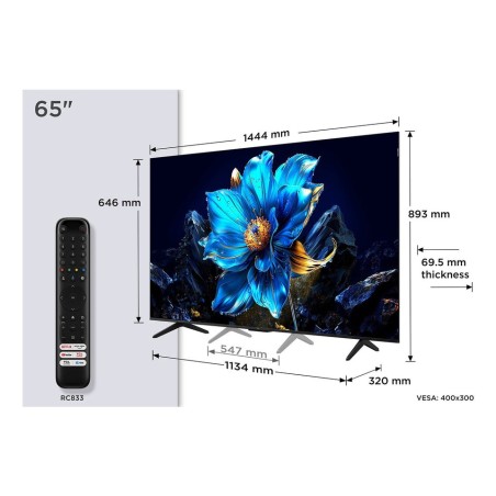 Televisor tcl qled 65p7k 65' ultra hd 4k smart tv wifi