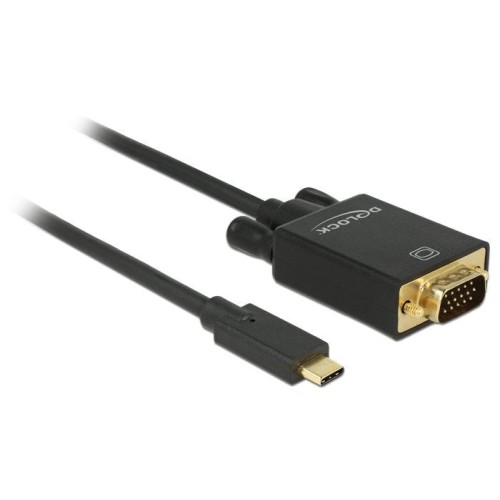 Delock cable usb type-c  vga m/m (dp alt mode) full hd 1080p 2m black