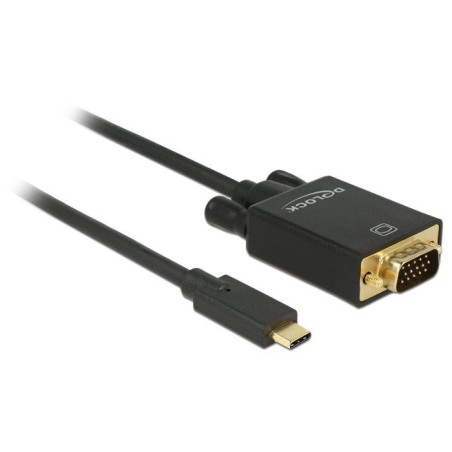 Delock cable usb type-c  vga m/m (dp alt mode) full hd 1080p 2m black