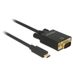 Delock cable usb type-c  vga m/m (dp alt mode) full hd 1080p 2m black
