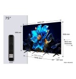 Televisor tcl qled 75p7k 75' ultra hd 4k smart tv wifi