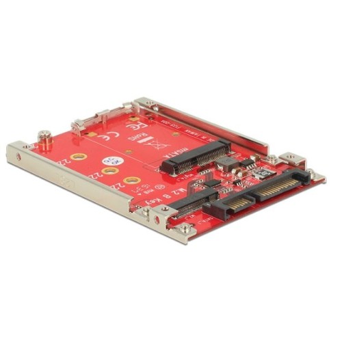 Delock convertidor 2.5'' sata 22 pin  m.2 / msata 7 mm