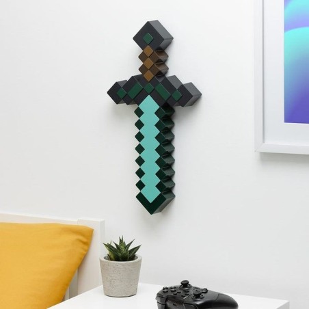 Lámpara paladone minecraft espada de diamante