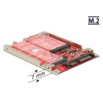Delock convertidor 2.5'' sata 22 pin  m.2 / msata 7 mm