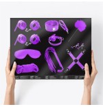 Set bondage de 10 piezas púrpura