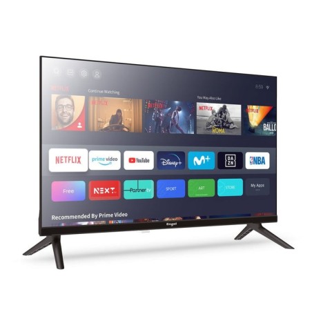 Televisor engel  24"-tdt2/c/s - hd -smartv netflix/amazon. modo hospitality