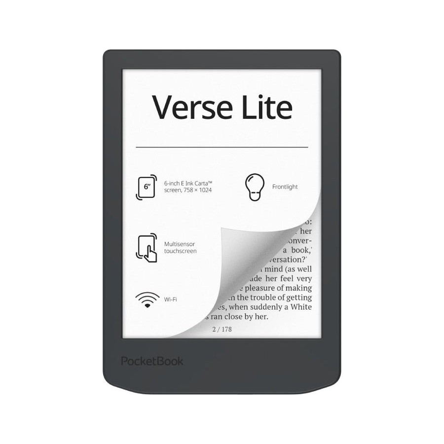 Pocketbook verse lite lectore de e-book pantalla táctil 8 gb wifi gris