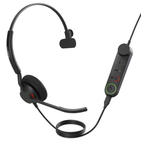 Auriculares jabra 5093-299-2259  alámbrico usb tipo c negro