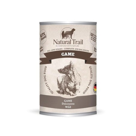 Comida húmeda para perros natural trail carne de caza 400 g