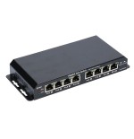 Extralink ex.1025 extralink 8-port gbe unmanaged poe switch 18-57v dc, in set 24v 60w poweradapter