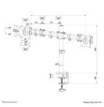 Monitor acc desk mount 10-27"/nm-d135dsilver neomounts