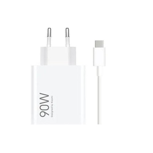 Cargador  xiaomi hypercharge gan universal de pared 90w - usb-a - carga rapida - blanco