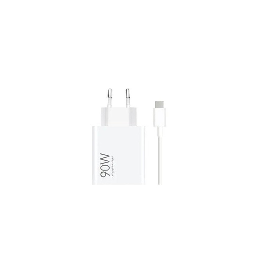 Cargador  xiaomi hypercharge gan universal de pared 90w - usb-a - carga rapida - blanco