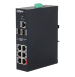 Dahua hs4208-4gt-90 switch hardened poe 6 puertos gigabit +2rj45 gigabit +2sfp gigabit 90w manejable layer2