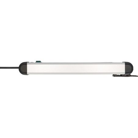 Brennenstuhl 1391030611 base múltiple 3 m 6 salidas ac interior negro, plata