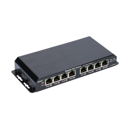 Extralink ex.1025 extralink 8-port gbe unmanaged poe switch 18-57v dc, in set 24v 60w poweradapter