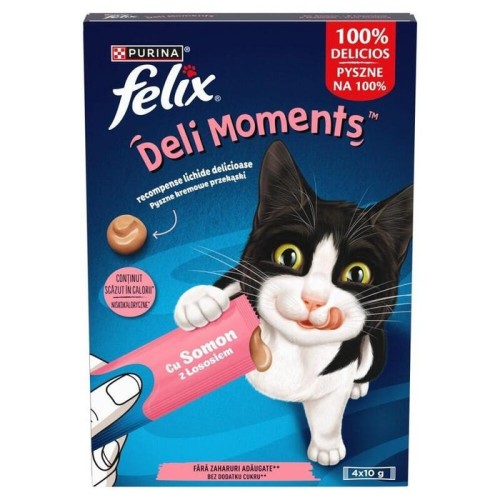 Purina felix deli moments salmon 4x10g