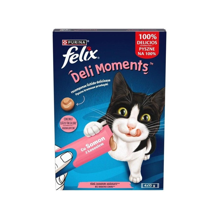 Purina felix deli moments salmon 4x10g
