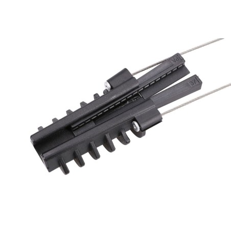 Extralink anchoring clamp pa6-9 abrazadera para cable negro, acero