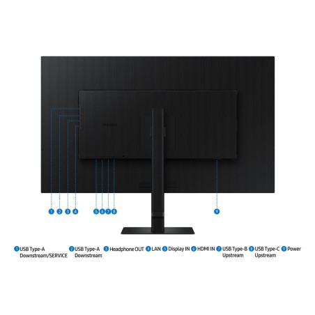 Monitor samsung s80ud 37" 3840 x 2160 pixeles 4k ultra hd lcd negro