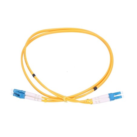 Extralink cable fibra óptica sm lc/upc-lc/upc dup g652d pvc 3.0mm 1m